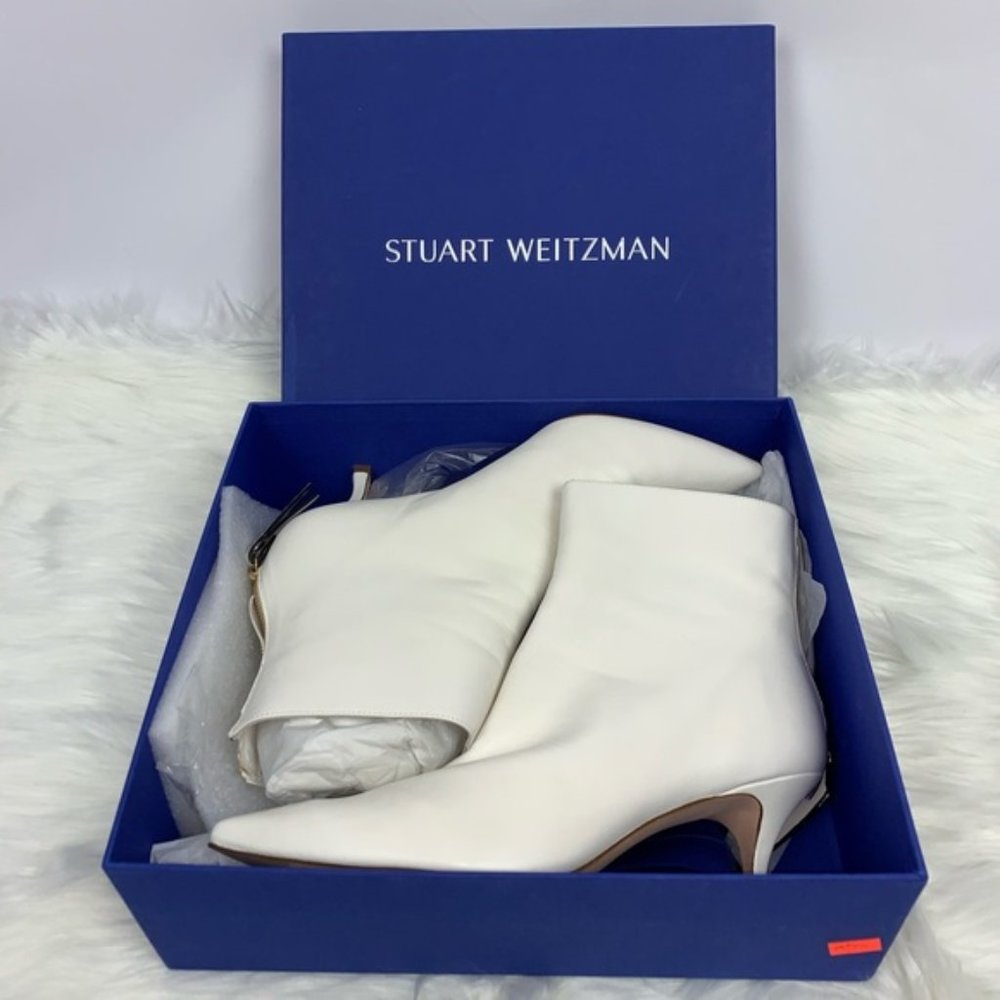 Stuart weitzman juniper women booties white 7 - Picture 7 of 10